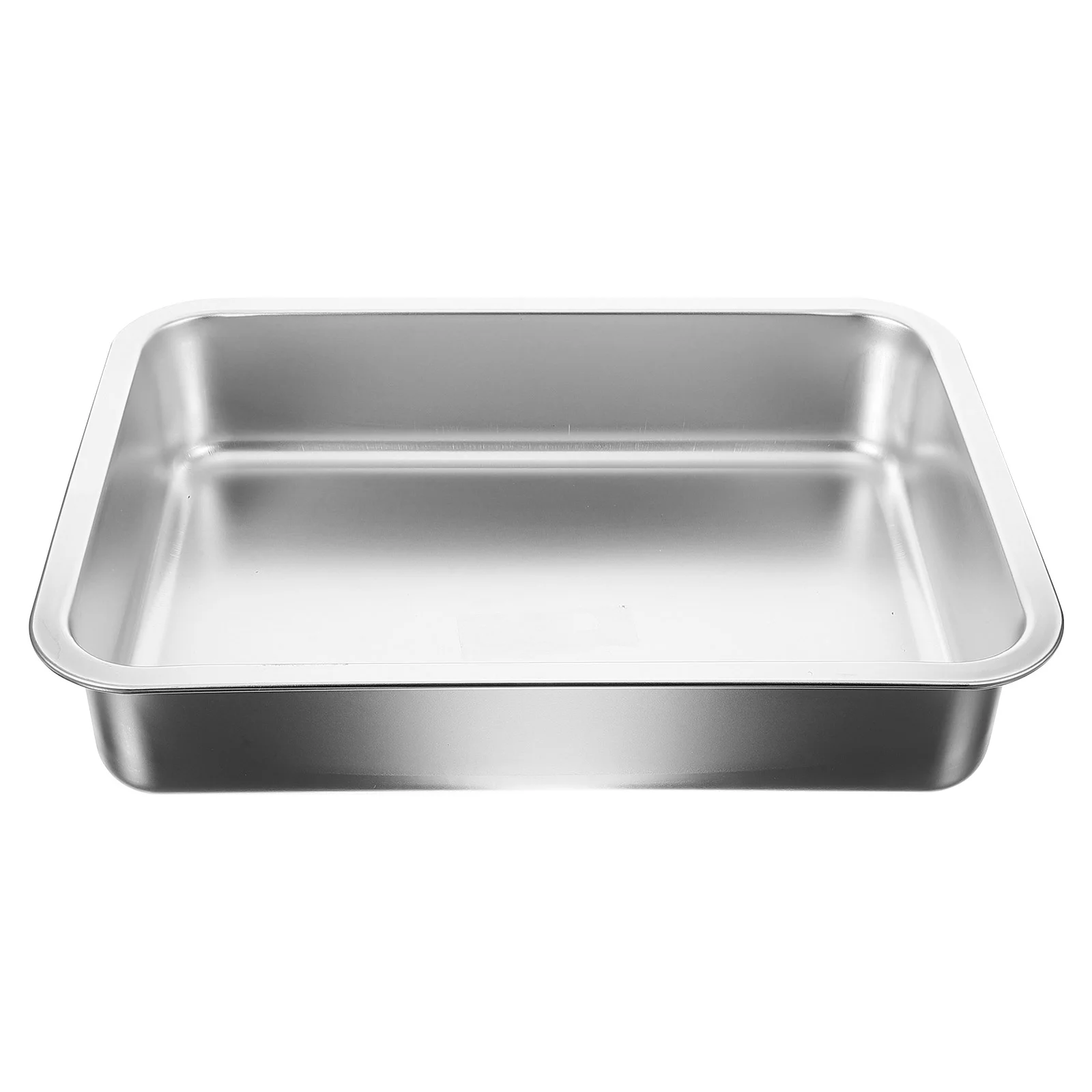 

Stainless Steel Cat Litter Box Open Type Toilet Bins Rabbit Tray Shallow Pet Household Kitten