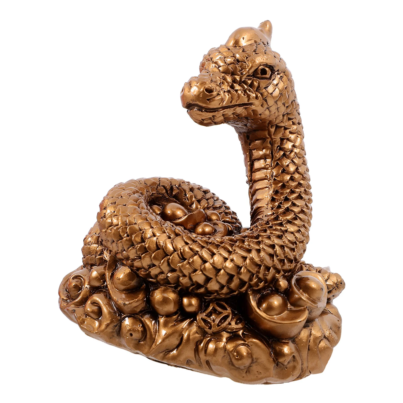 Yuanbao Chinese Resin Interesting Snake Snake For Bookshelf Garden Party Funny Artificial Snakes Decor New Year Gift