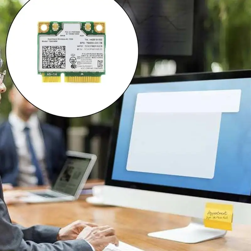 G8TA Mini PCI-E WiFi Thẻ WiFi 7260 7260HMW 7260AC BT4.0 WLAN PCIE1200MBPS Bộ điều hợp mạng