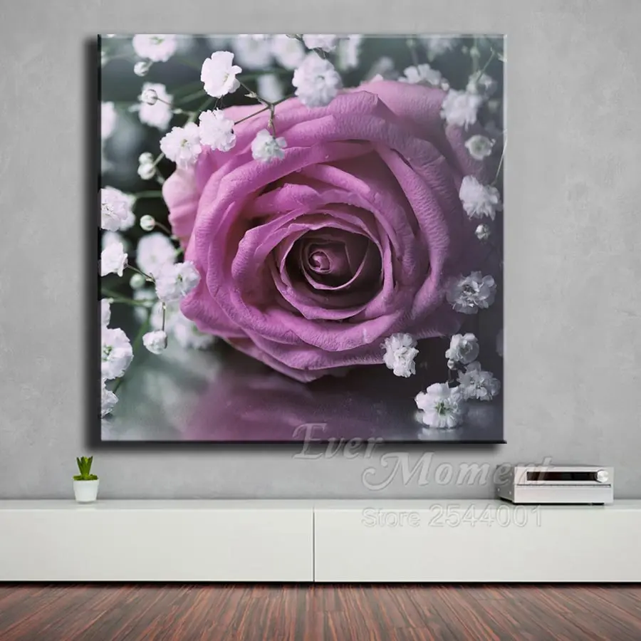 Ever Moment Diamond Painting Colorful Flower Bloom 5D DIY Wall Decor Full Square Round Drill Rhinestone Embroidery ASF2037