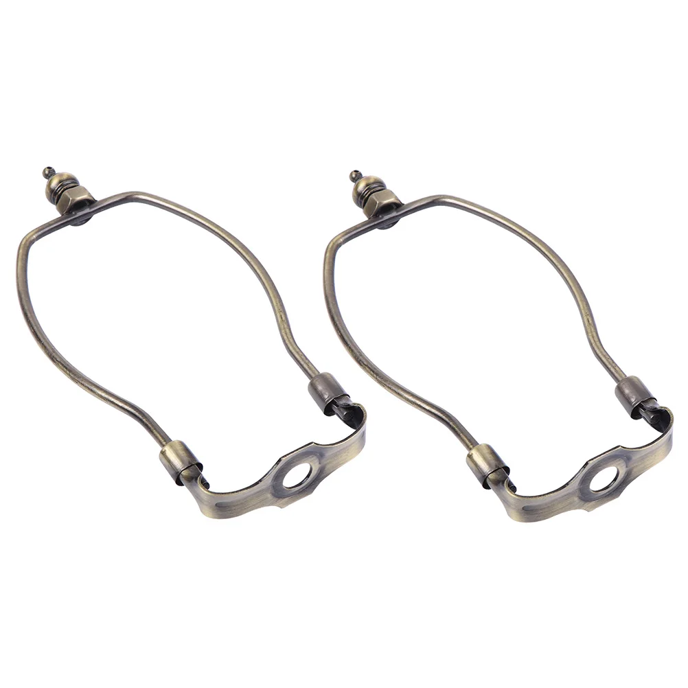 

2pcs Lampshade Harp Bracket Chrome Durable Metal Holder for Table Lamps Replacement Parts Alloy Plated Lamp Repair Kit Lamp