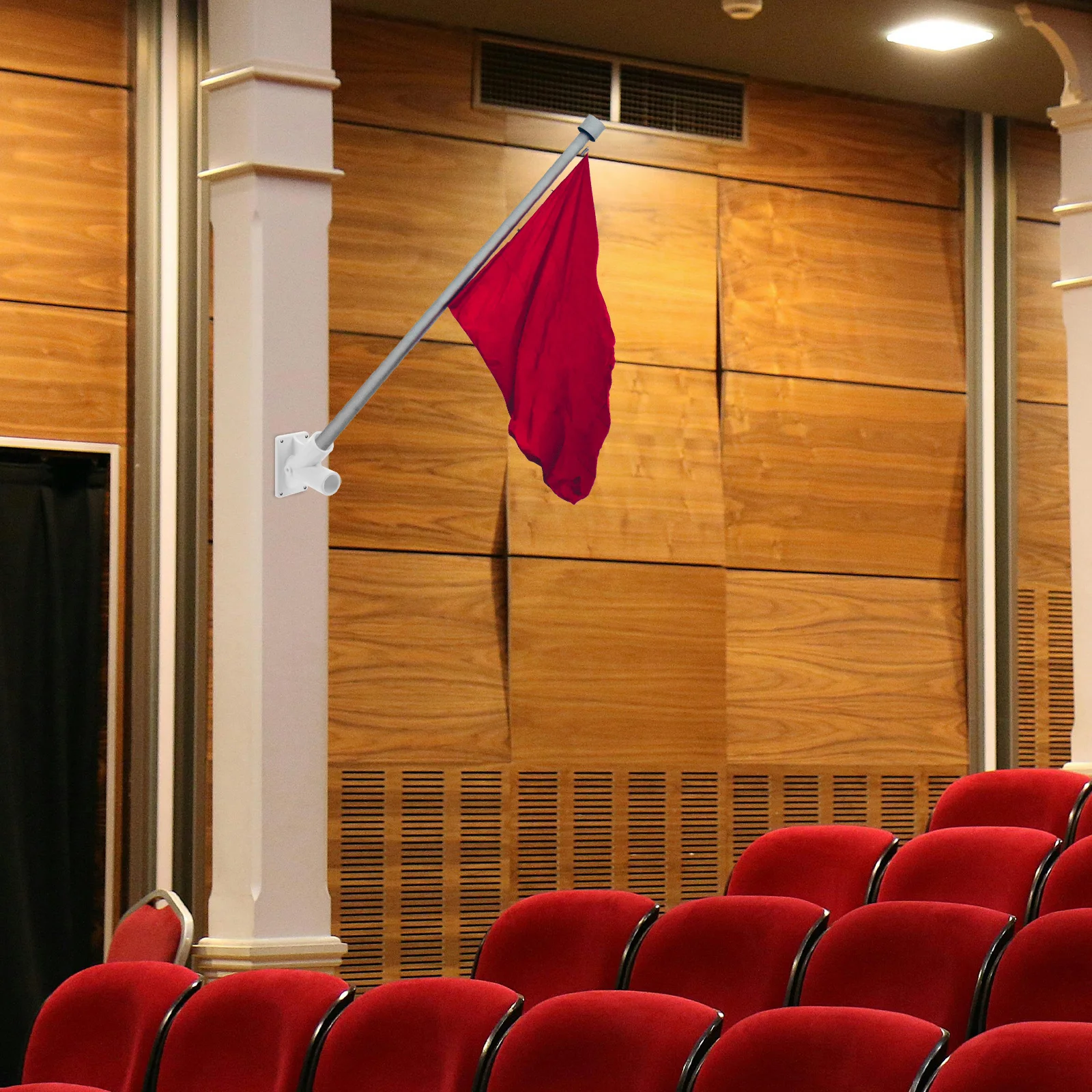Soporte de mástil de bandera doble montado en la pared en forma de V soporte de bandera para exteriores soporte de mástil de bandera resistente para jardín patio soporte de mástil de bandera