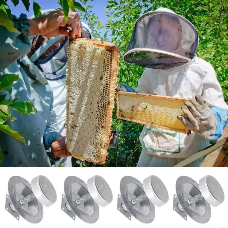 4 PCs Edelstahl Ants Proof Bessel Füße Essentielles Bienenzuchtzubehör N58D