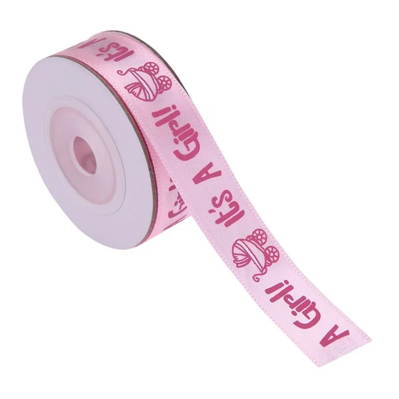 10 Yards Baby Boy è una ragazza nastro di raso carta fai-da-te confezioni regalo per bambini Baby Shower decorazioni per feste di buon compleanno