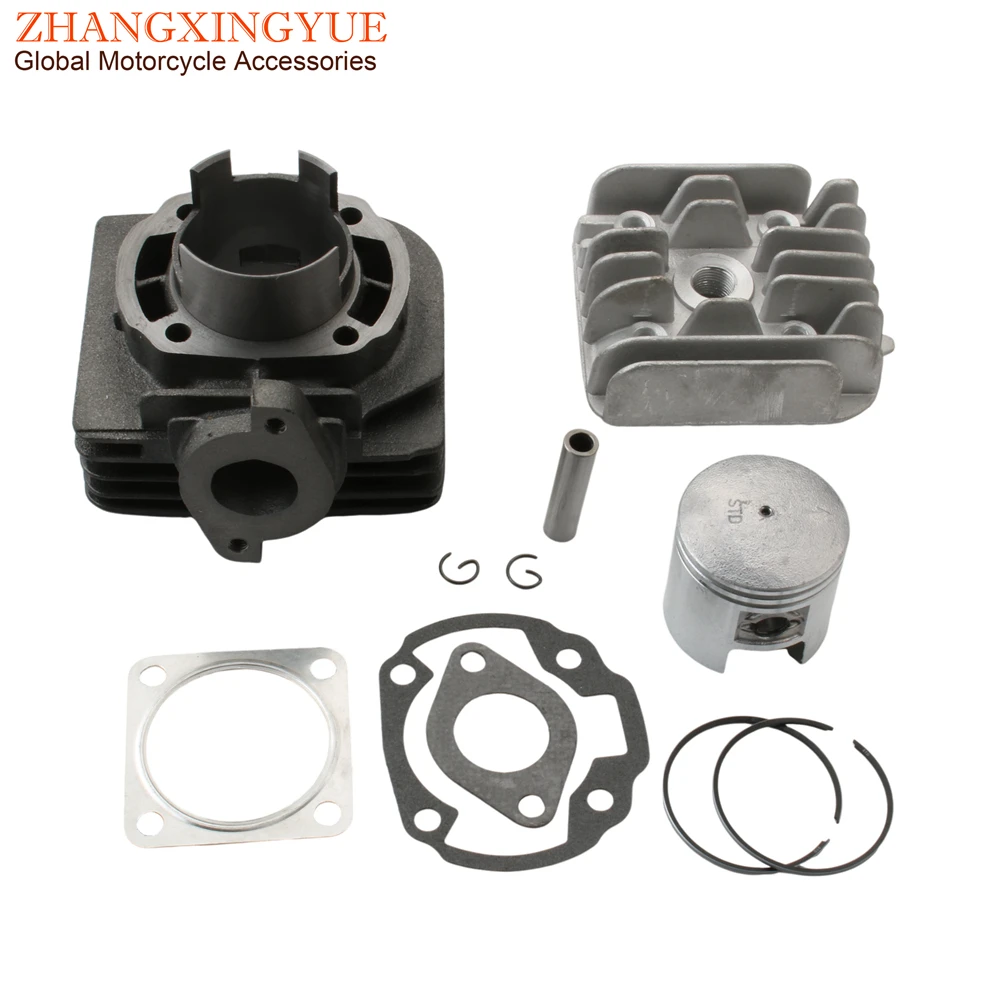 70cc Big Bore Cylinder Barrel Kit & Piston Kit & Cylinder Gasket for Suzuki Address 50 AD50 AG50 ZZ50 SF50 47mm/10mm 2T