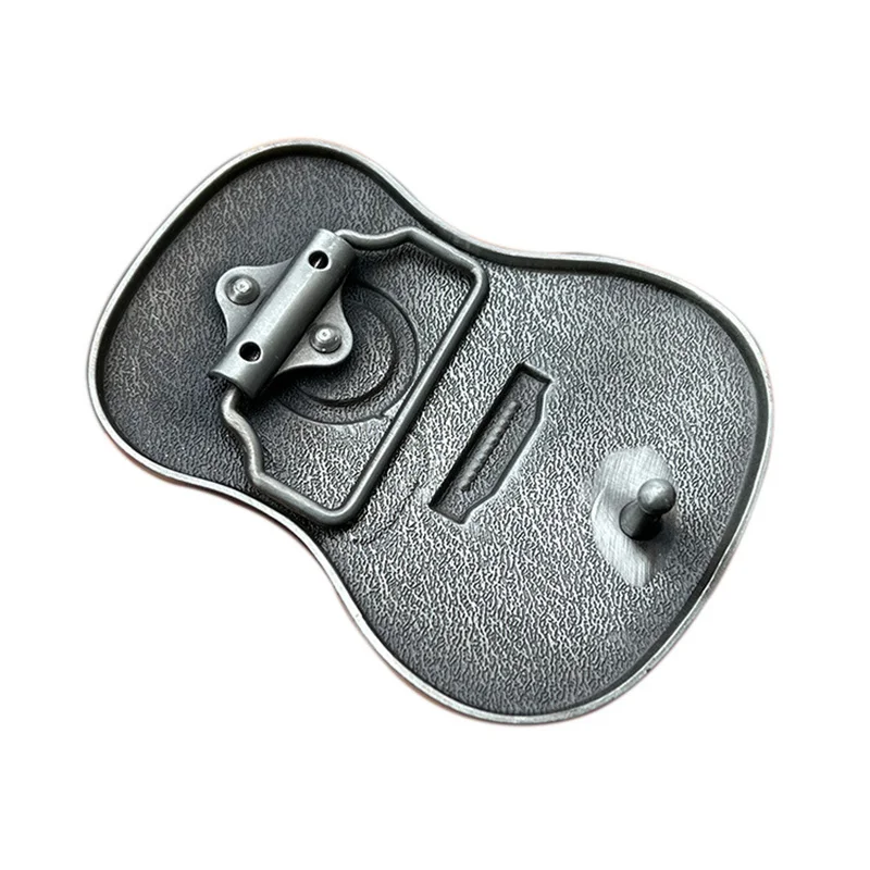 Accesorio de moda con hebilla de cinturón con diseño de guitarra musical de estilo occidental