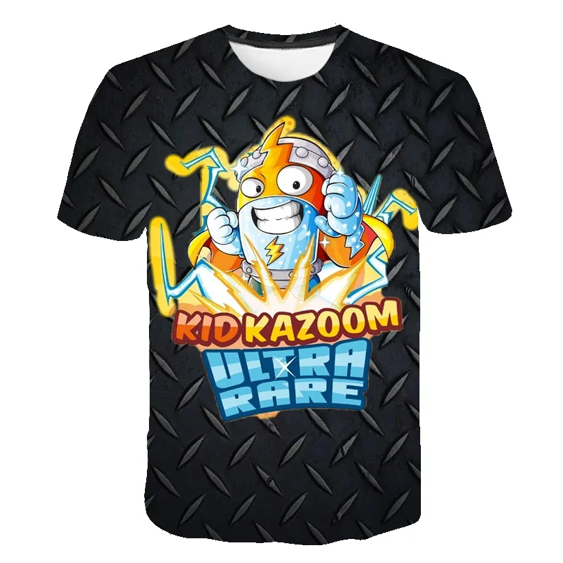 Super Zings T Shirt Kids Toddler Anime Game Streetwear Short Sleeve Children's T-Shirt Superzings Tshirt Children Clothes Tops