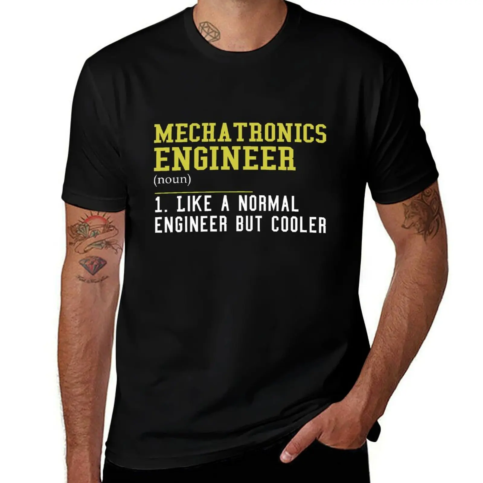 Ingénieur en Mécatronique Comme un Ingénieur Ordinaire Mais Plus Cool T-Shirt Grande Taille Décontracté
