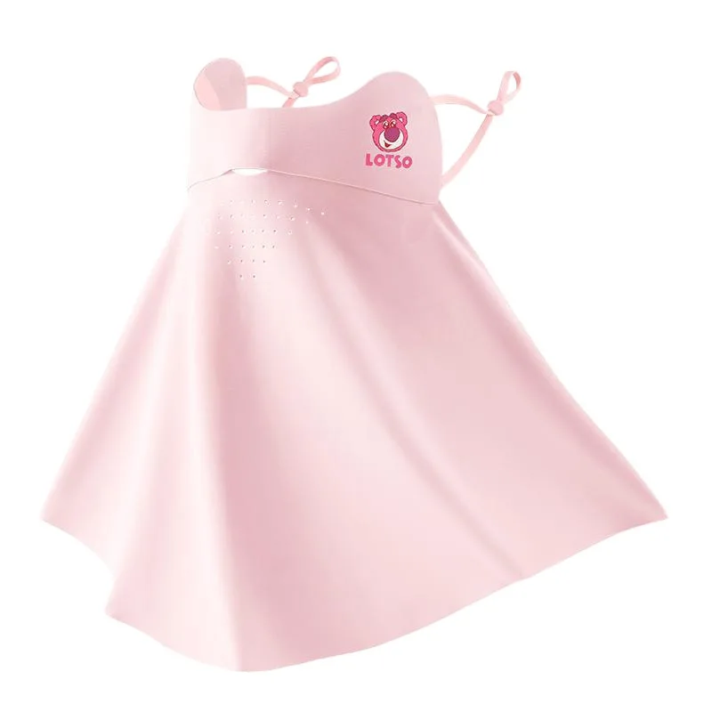 Miniso 日焼け止めマスク 女の子用マスク UVカット アイスシルク 日焼け止め フェイスネックプロテクション フェイスマスク 夏用