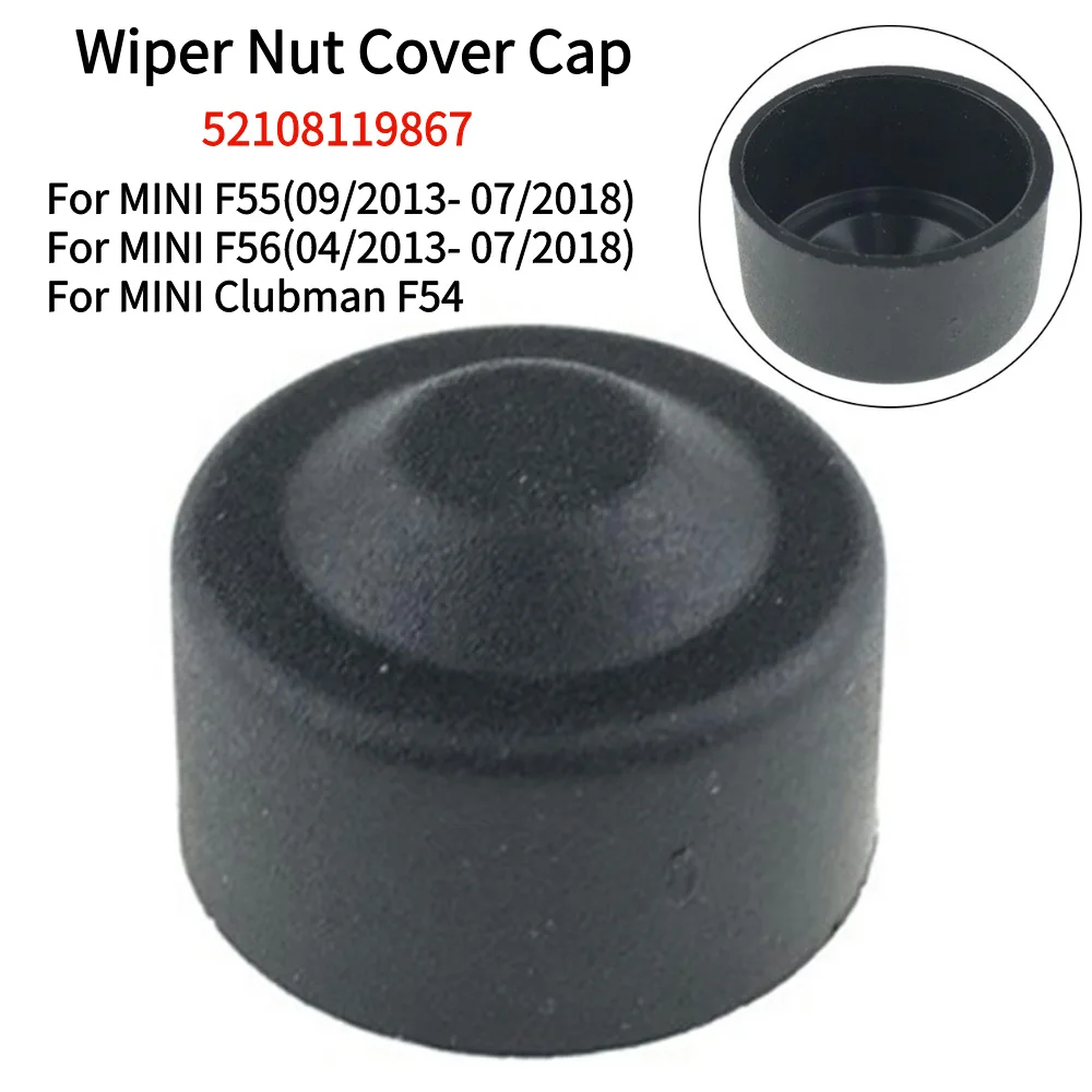 Car Wiper Arm Head Nut Cover Screw Cap 52108119867 Car Products Wiper Arm Nuts Black For MINI F55 F56 Clubman F54