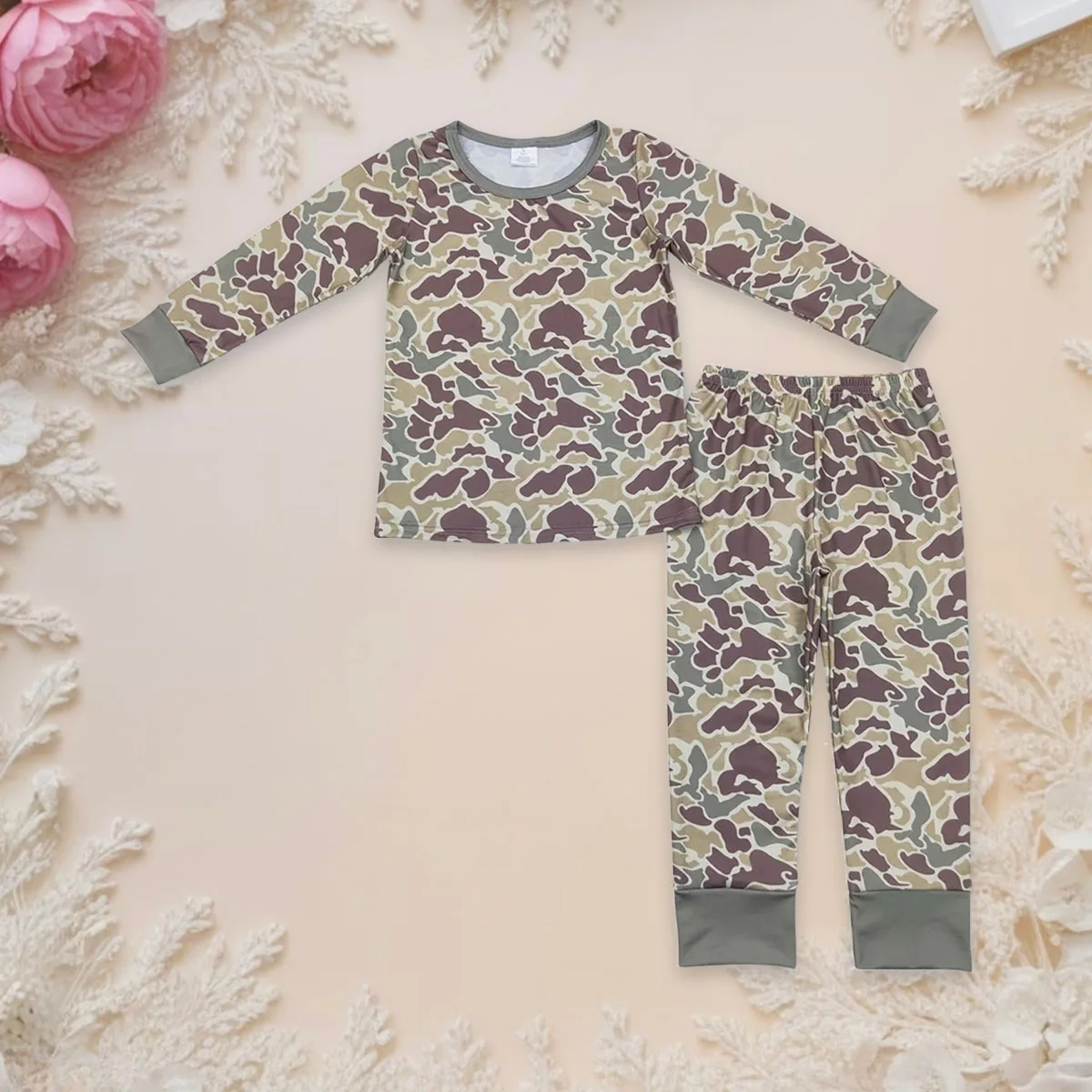 

Baby Boy Clothes Loungewear Kids Pajamas Sets Toddler Camo Sleepwear Long Sleeve Infant Pants Outfit Nightwear Children Clothing