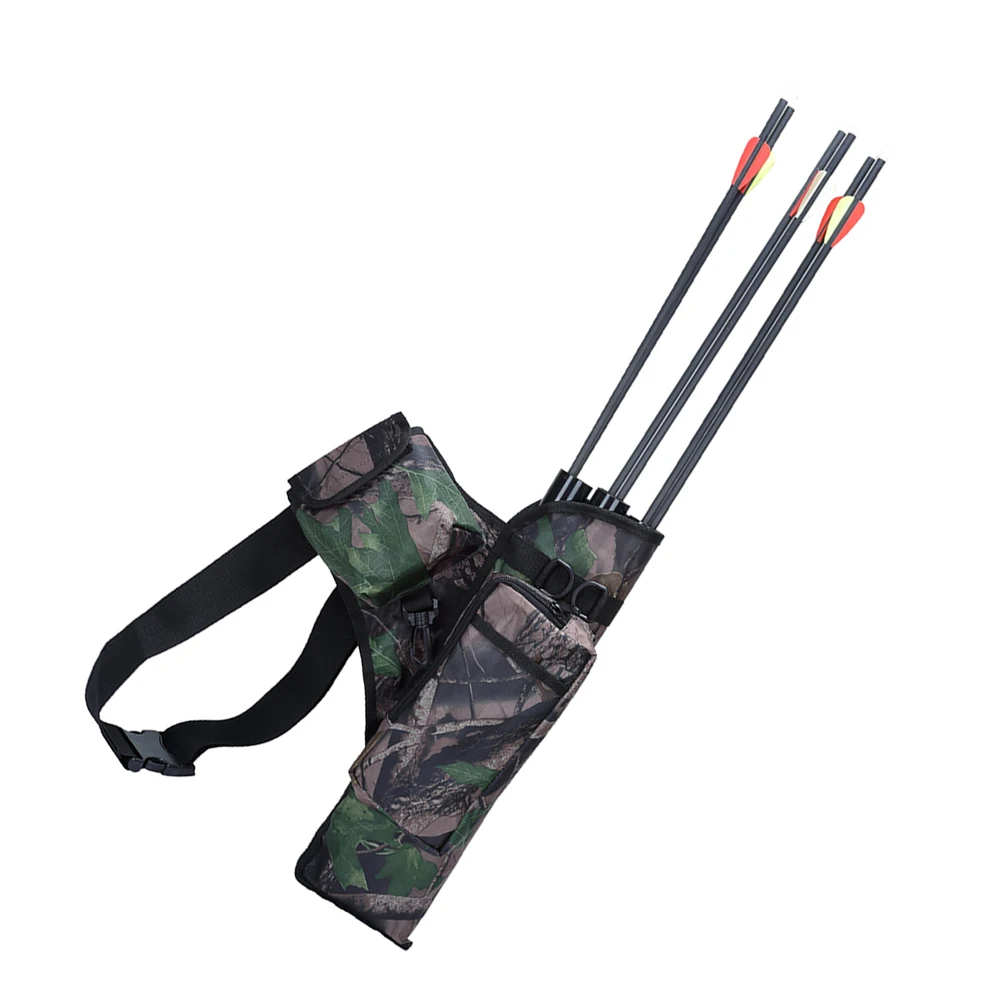 

Short Type Arrow Cylinder Bow Arrow Single Waist Bag Large Capacity Storage Carry Pouch Outdoor Hunting Archery