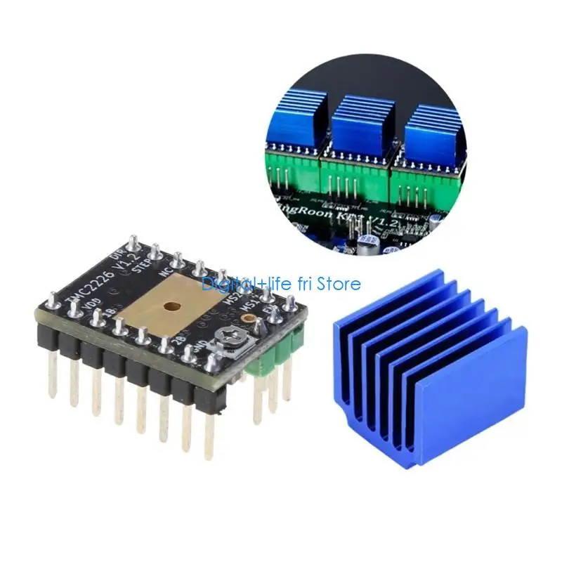 

E06D for 3D Printer TMC2226 TMC2209 V1.0 Stepper Motor Drive with Heatsink 1 Set/4Set