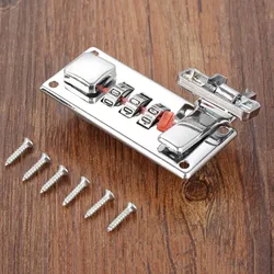 1kit Password Lock Latch Silver Coded Lock 65mm*29mm Retro Vintage Jewelry Wooden Box Gift Case Luggage Suitcase Chest Hardware