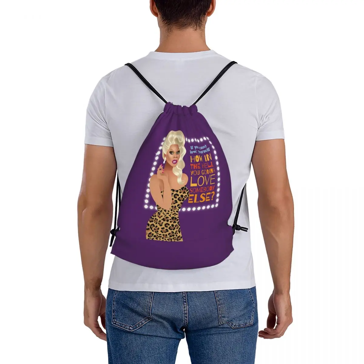 

Drag Queen Royalty RuPaul's Drag Race Rupaul RPDR Backpacks Multi-function Drawstring Bags Sundries Bag
