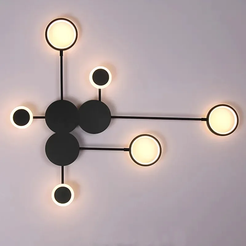Modern Led Wall Sconce Light for Living Room Hallway Decoration Clock Background Lamp Fixtures Home Indoor Decor Luminaire view 3
