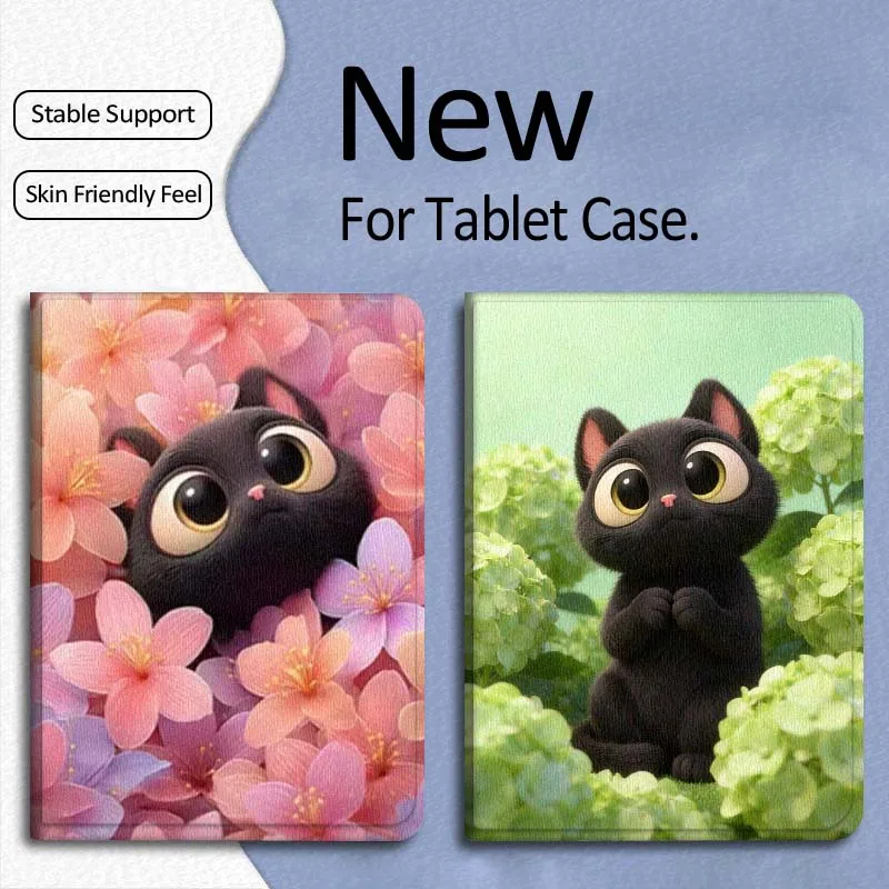 

Popular Cat Flower Art Gift For Xiaomi Mi Pad Mini 4 5 6 7 SE Pro Plus Redmi Pad 2 SE 2025 8.8 11 Foldable Tablet Case