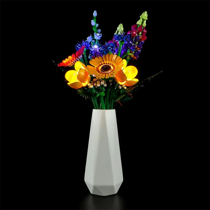 Led Lighting Kit For 10313 Wildflower Bouquet Botanical Collection Not Building Blocks Only Led Bricks (Only Led Light Kit)