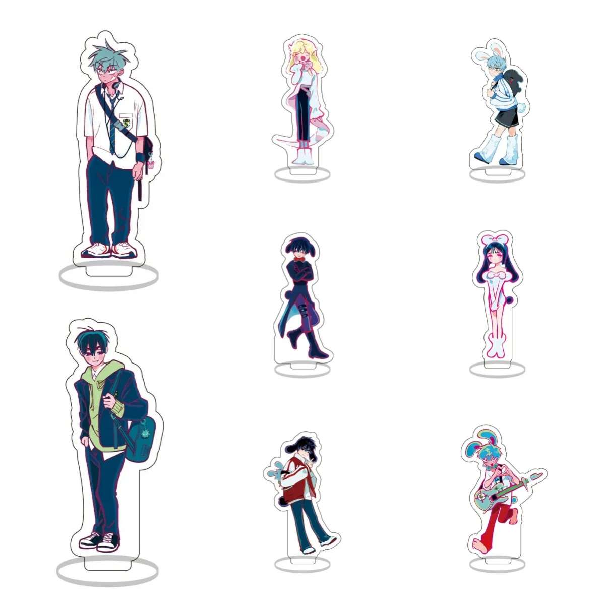 

Anime Popular Tv Alien Stage Character Standee Plates Ornament for Luka Hyuna Ivan Till Sua Mizi Gift Desktop Acrylic Stand 6Cm