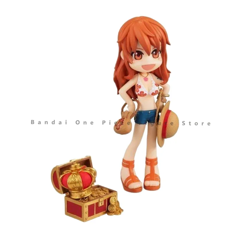 In magazzino originale Bandai One Piece Mega House Nami Action Figures giocattoli di animazione regali modello Genuine Collector Anime Hobby