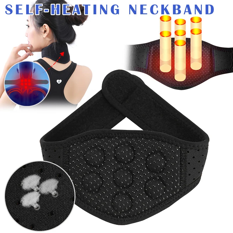 

Neck Brace Magnetic Therapy Tourmaline Neoprene Neck Support Self Heating Neck Magnet Protect Band For Neck Pain Massager