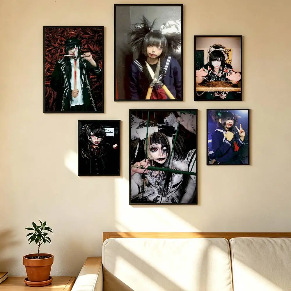 S-Senketsuakochans Poster High Quality Dorm Living Room Aesthetic Wall Decoration Painting Stickers Gift