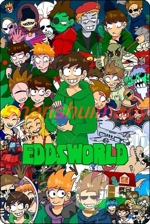 EDDSWORLD UNIVERSE Art Print 8 x 12 Inch Funny Metal Tin Sign Game Room Man Cave Wall Decor