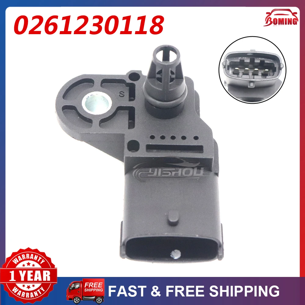 New Car Manifold Pressure MAP Sensor 0261230118 Fits For MITSUBISHI CEDIA GALANT MIRAGE COLT LANCER SMART FORFOUR 1.1 1.3 1.5