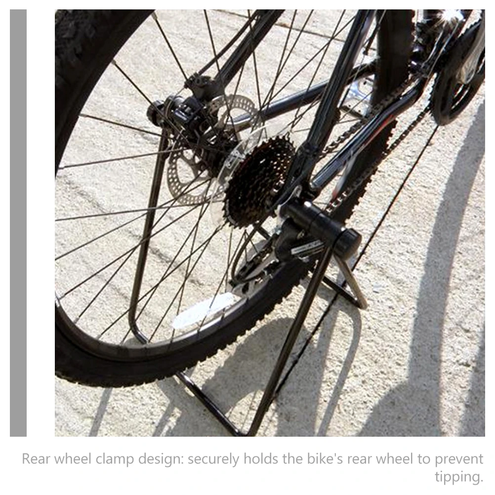 

1PCS Bike Bike St Parking Parking Holder for Rear Wheel Quick Release Clamp Metal Design Cycle Rack Accessories