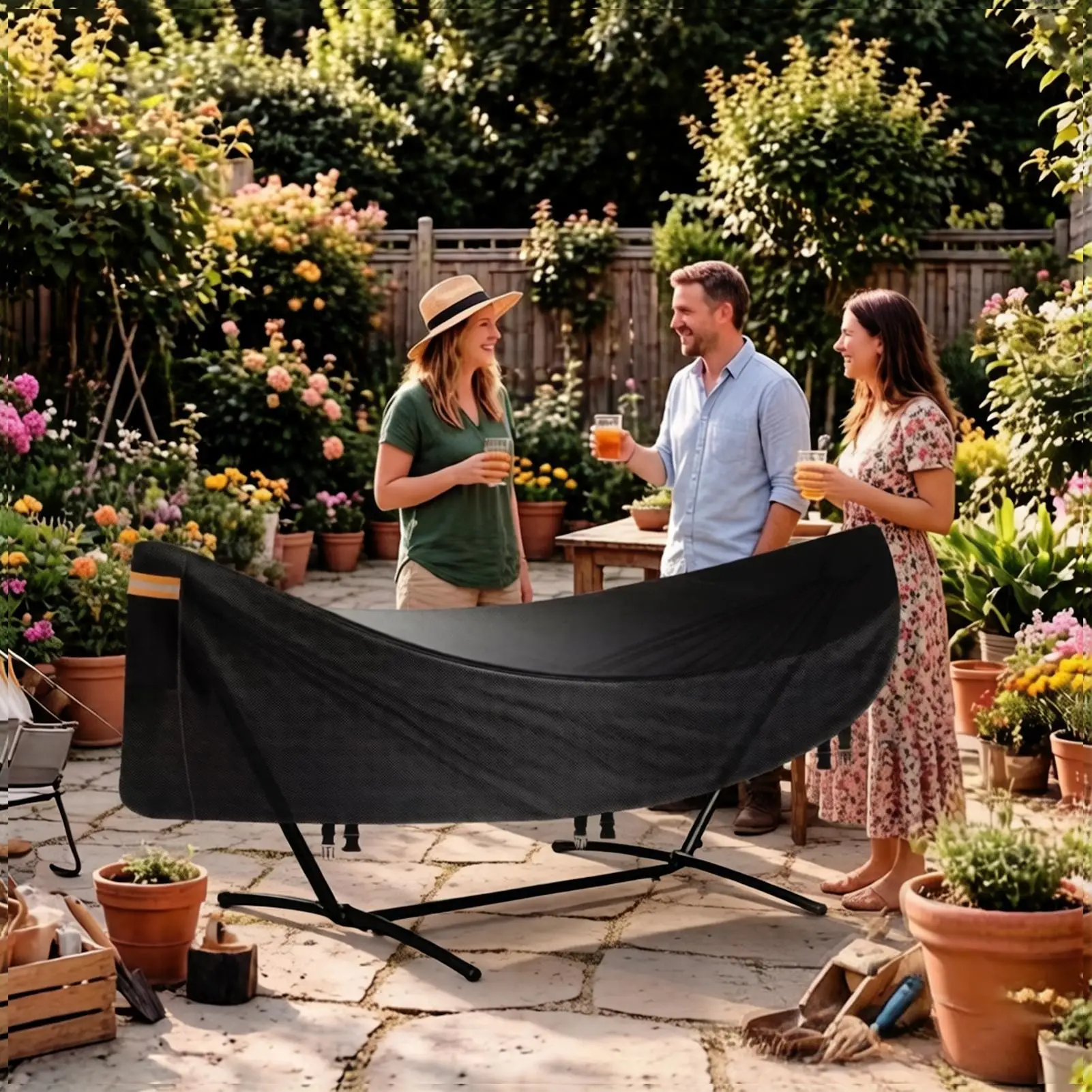 Hammock Cover Water-resistant Dustproof Heavy Duty Protector Camping Hammock Cover For Outdoor Hiking Biking Cycling Mountain