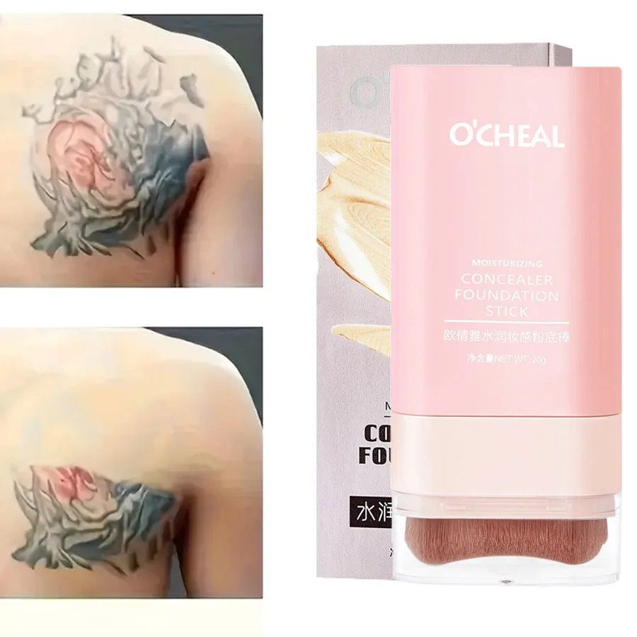 コンシーラーファンデーションメイクアップスティック、防水性と耐汗性、すべての肌タイプに適しており、自然なファンデーションを作成します。