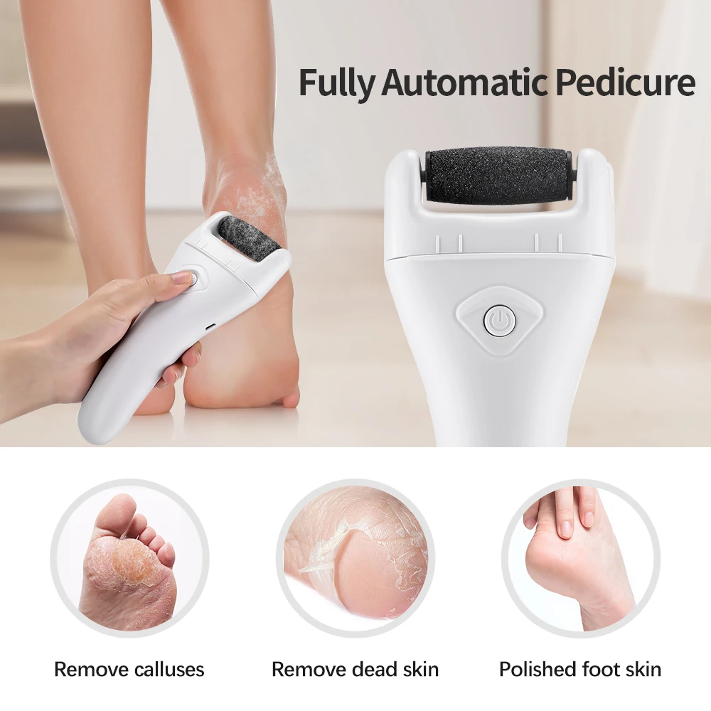 Electric File For Feet Waterproof Pedicure Tools Professional Foot Grinder Dead Skin Remover Calluses Exfoliating Foot Care 2023