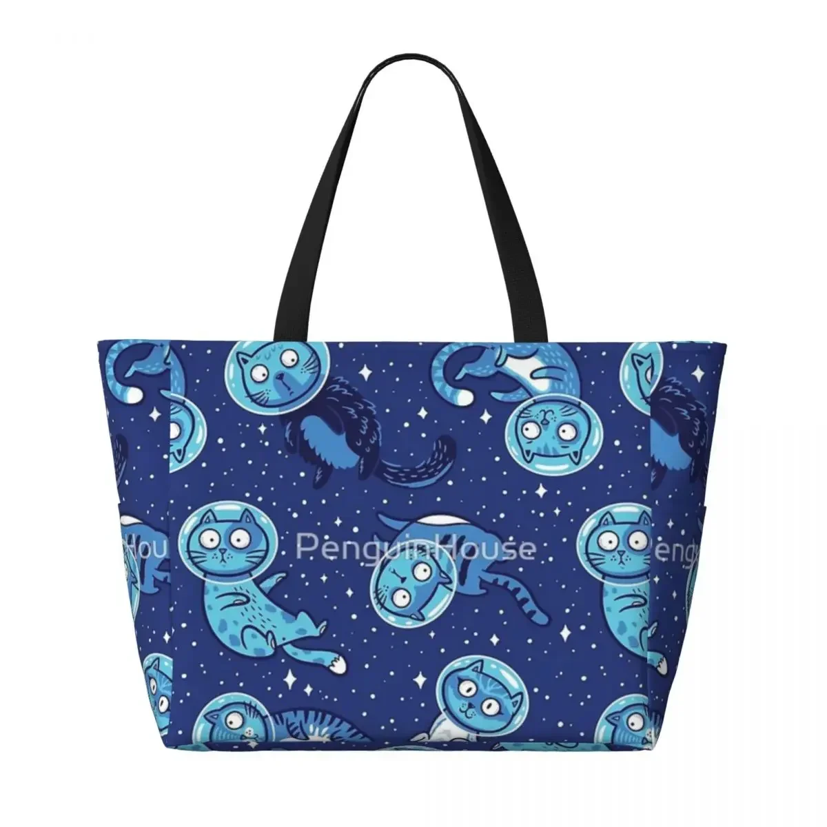 Borsa da viaggio da spiaggia Galaxy Cats, borsa a tracolla sportiva per lo Shopping popolare modello Multi-stile