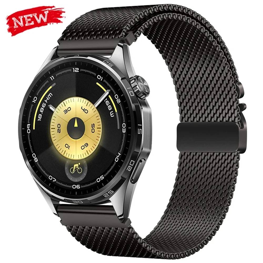 22mm Milanaise Edelstahlarmband für Huawei Watch GT6 6Pro 5 GT5 5Pro GT4 3 46mm Metall-Schlaufenarmband für CMF Watch Pro 3 Band