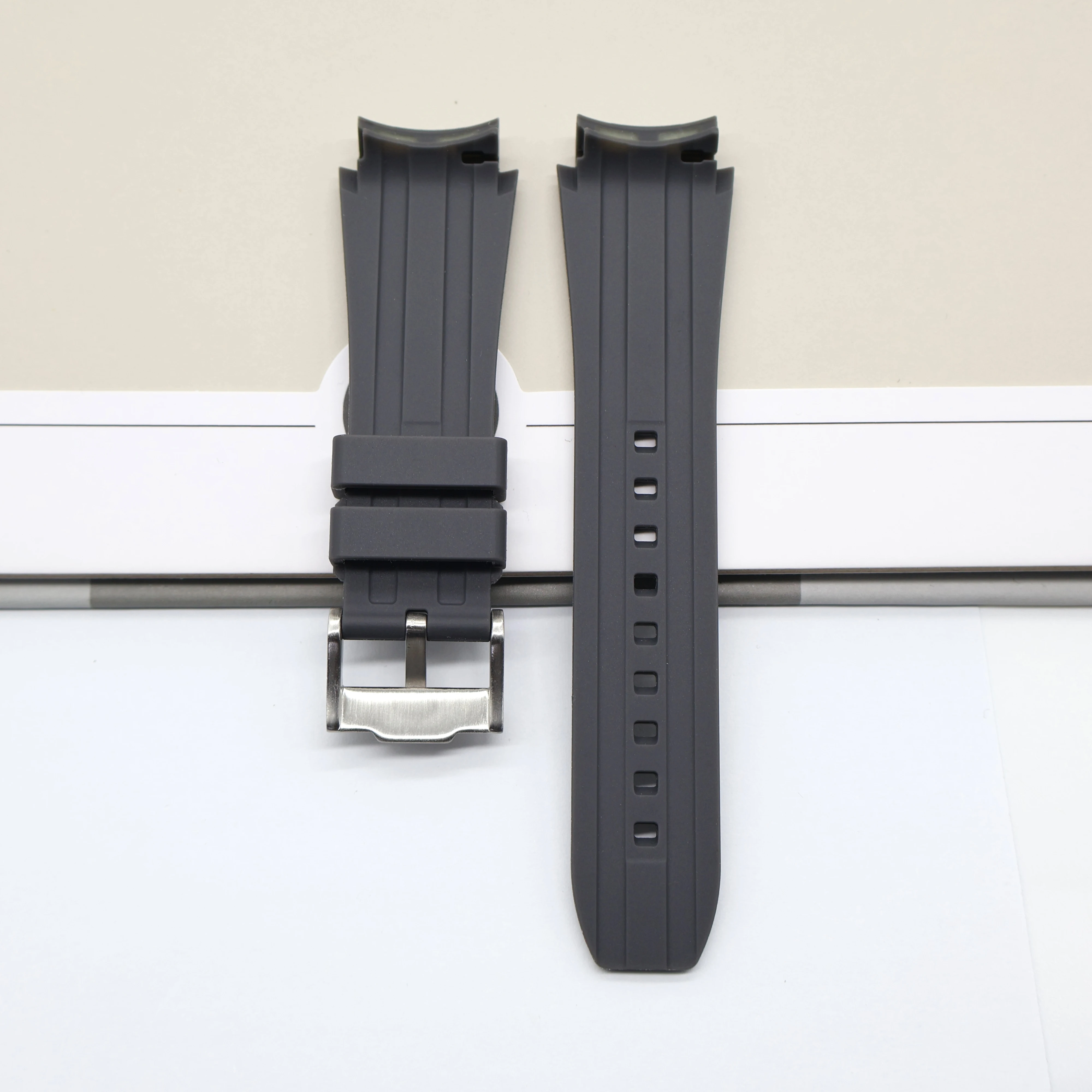 20MM Rubber Watch Strap Is Suitable For Omega x Swatch Moonswatch Liquid Silicone Watch Strap Is Soft Comfortable Quick-Release