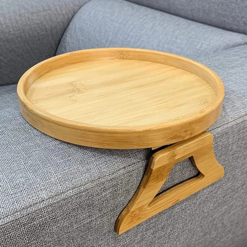 

Bamboo Trays Folding Portable Sofa Armrest Table Living Room Small Tray Presentation Decoration Sofa Trays Aesthetic Accessories