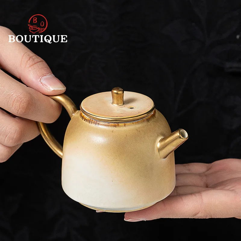 

Japanese Tea Pot Tea Infuser Teapot Porcelain Kettle With Filter Ceramic Pots Handmade Chinese Maker Supplies Ceremony Puer Clay