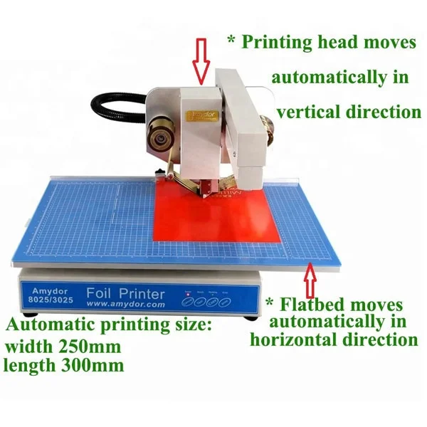 AMD8025 آلة ختم الرقائق الساخنة الرقمية طابعة بطاقات المسمى الذهبية الألومنيوم الأوتوماتيكية مع المحرك الأساسي للبيع #1