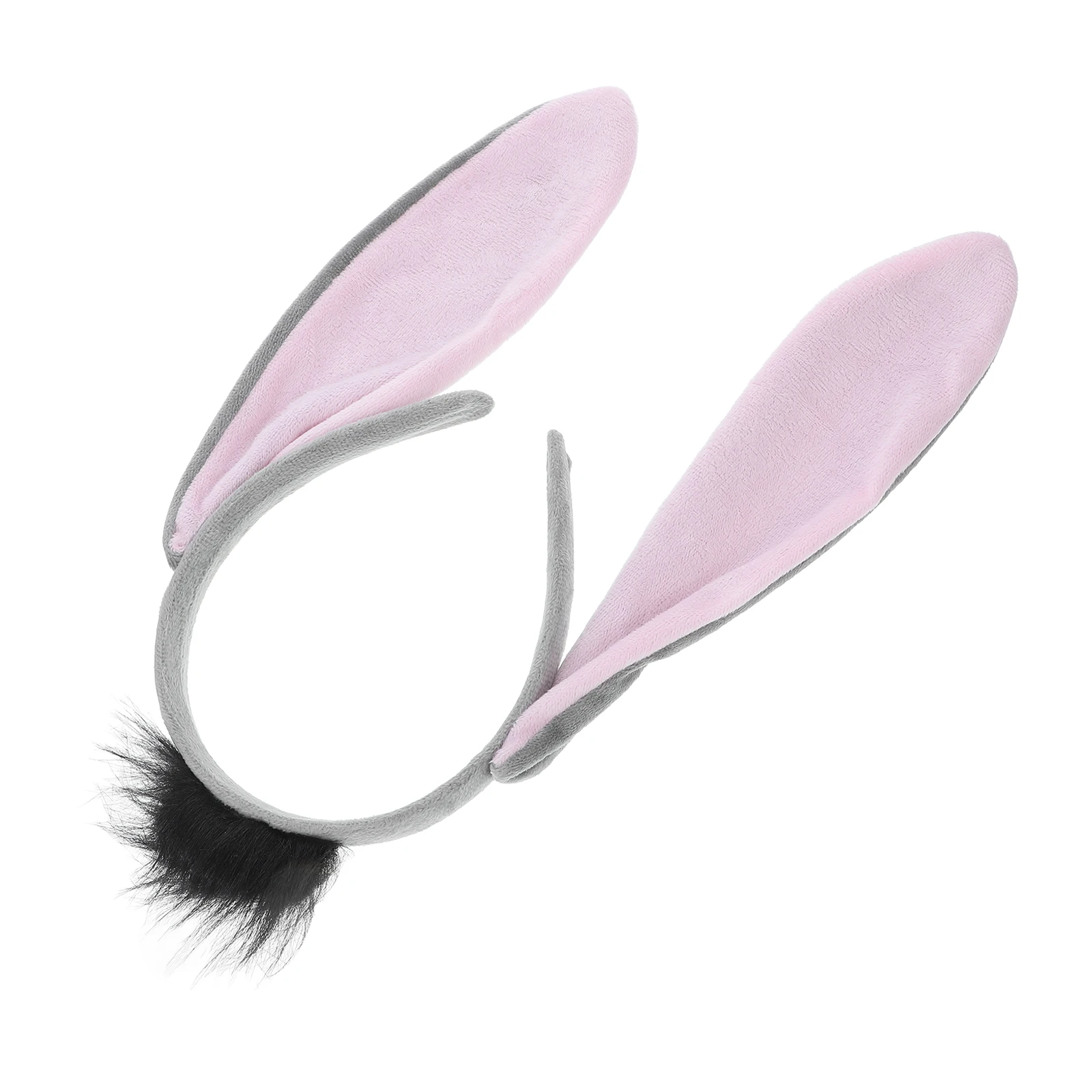 

Donkey Headband Animal Ears Kids Adult Accessories Soft Elastic Fit Halloween Party Stage Performance Costumes Hair Tools