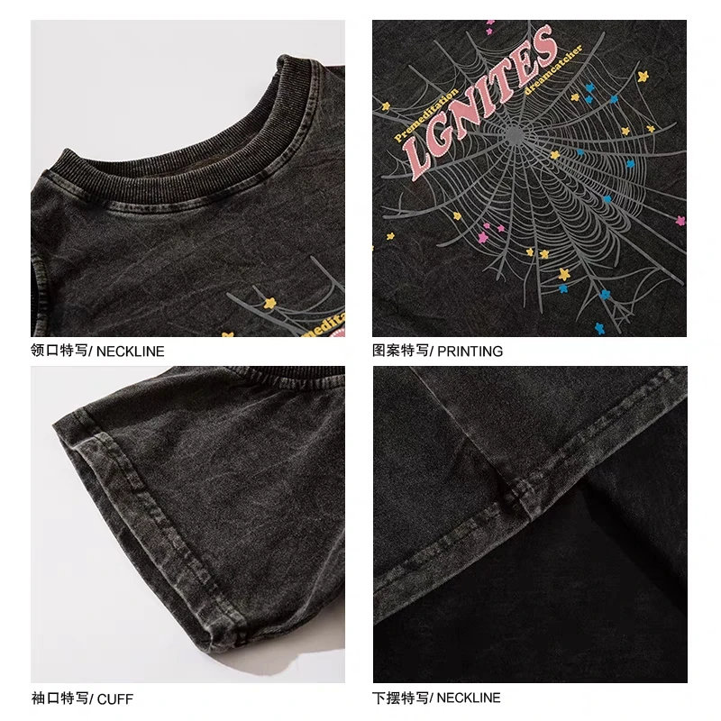 Women Sexy Off Shoulder Short Sleeved T-shirt Y2K Korean Retro Streetwear Tee Harajuku Oversized Letter Printing Women Oneck Top image 6