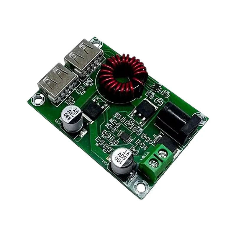 

1 PCS XH-M224 Dual USB Output Module Green PCB Dual 5V 3A Rechargeable Charging Board Module