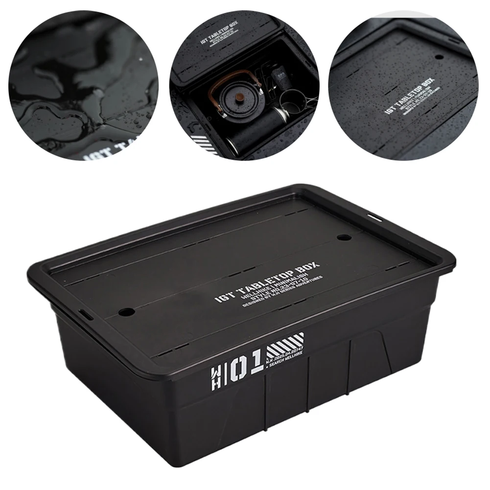 IGT One Unit Tea Tray Multifunctional IGT Table Tea Tray Large Capacity Pots Bowls Plates Holder Basket for Outdoor Travel
