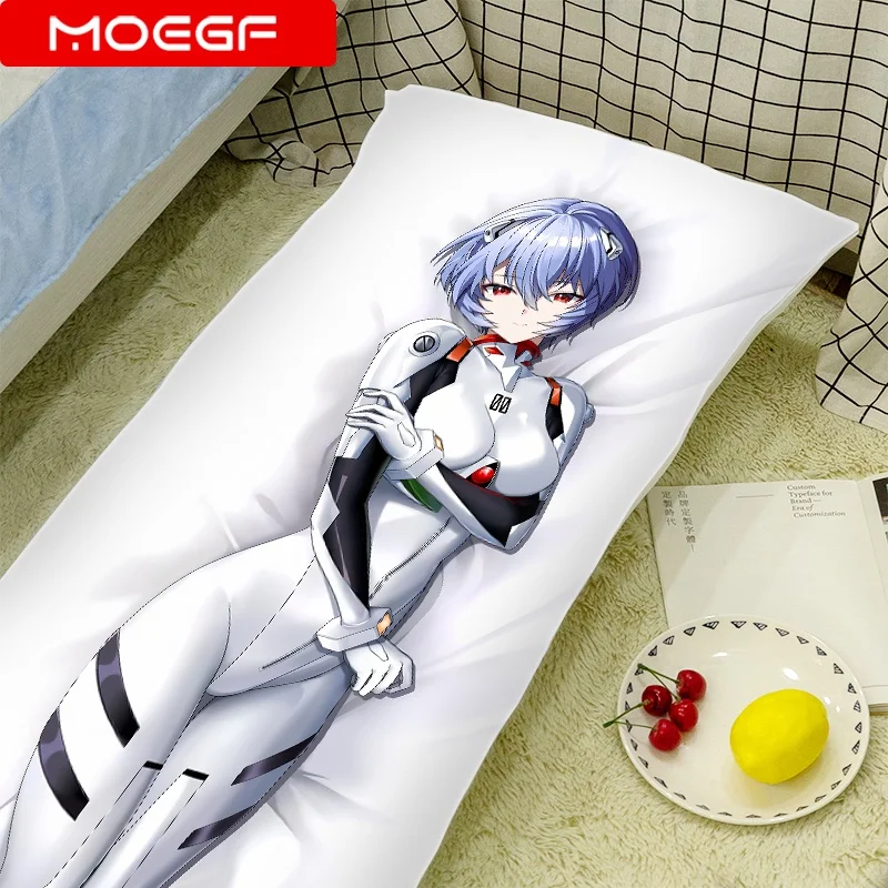 

Ayanami Rei Dakimakura Otaku Hugging Body Pillow Case Anime Girls Bedding Pillow Cushion Cover Peachskin