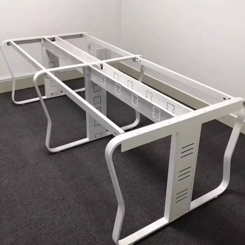 Table foot Conference table legs Computer staff bracket, simple long workbench Iron frame Dining table foot processing