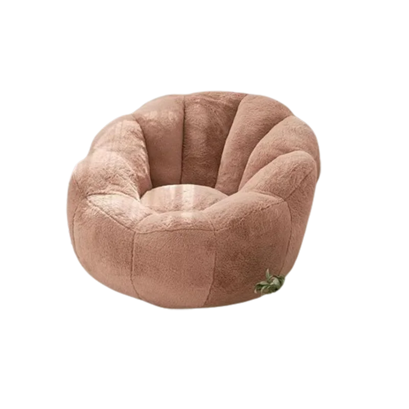 High Velvet Beanbag Sofa Soft Lounge Single Person Fabric Small Beanbag Sofa Lazy Recliner Muebles Para Salas Modernos Furniture