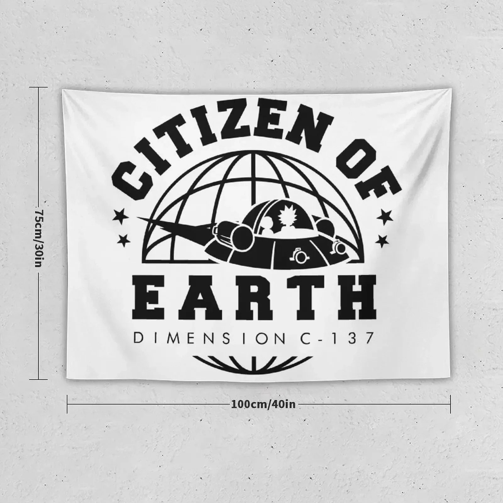 Earth Dimension C-137 Tapestry Hanging Wall Wall Art Tapestry