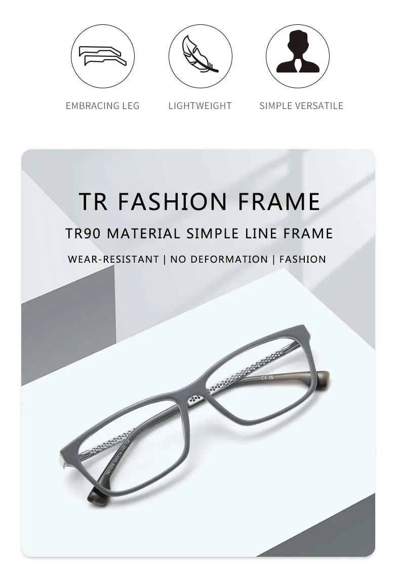 ユニセックスファッション抗ブルーライトメガネ超軽量TR素材フレームスプリングヒンジ滑り止めヴィンテージスタイル光学眼鏡