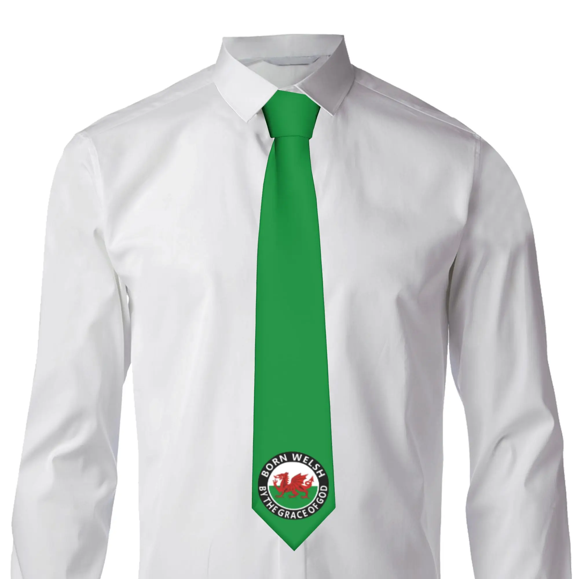 Wales Country Flag  Ties Men's Formal Silk  Necktie for Party