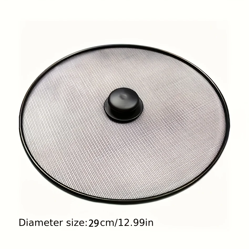 3pcs Splash Guard Set - Heat-Resistant Mesh Cover Suitable For 8-12 Inch Pots, Preventing Splatters And Smoke, Keeping Food Fres