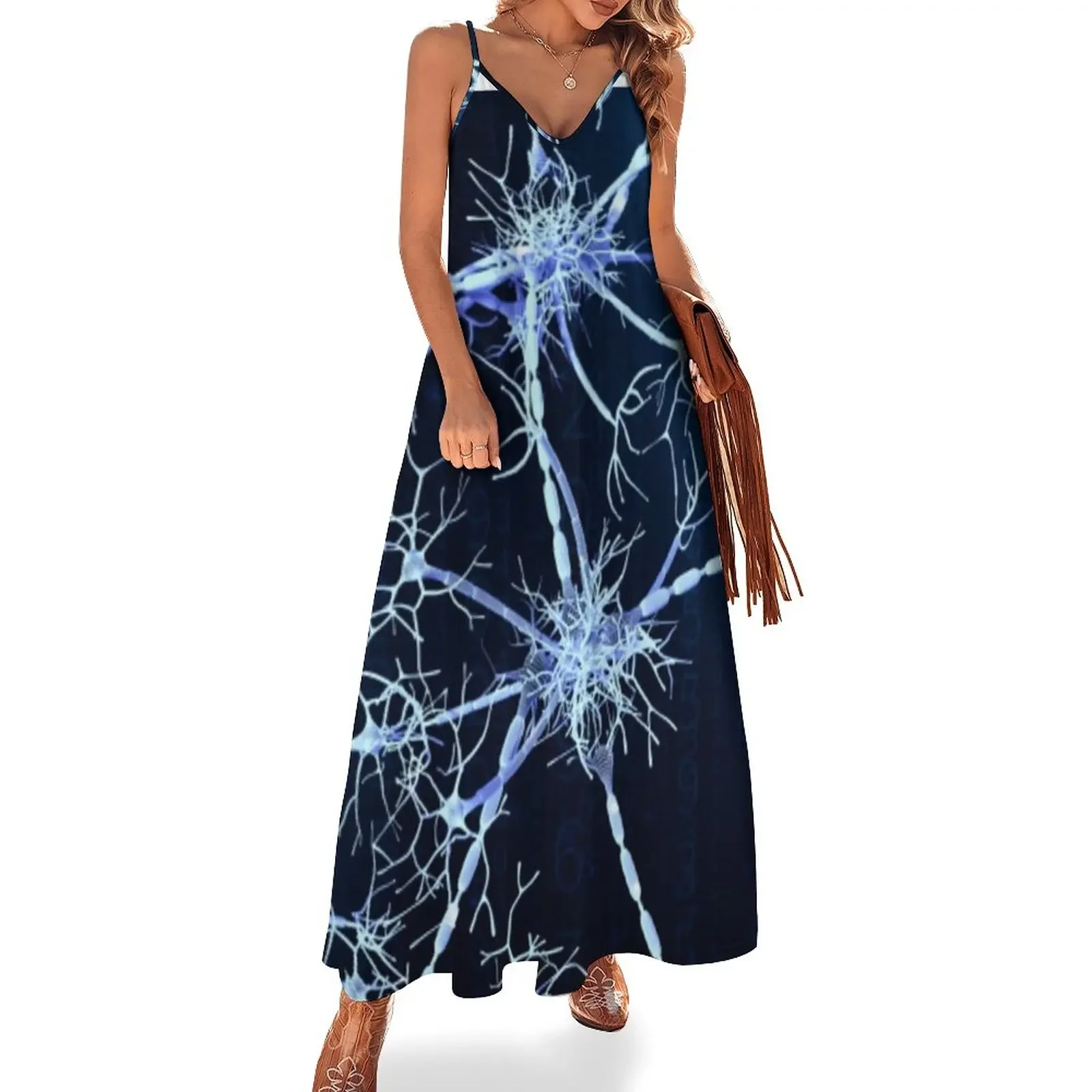 

Платье без рукавов Neuron 7, женские платья в Корейском стиле, вечерние платья для женщин